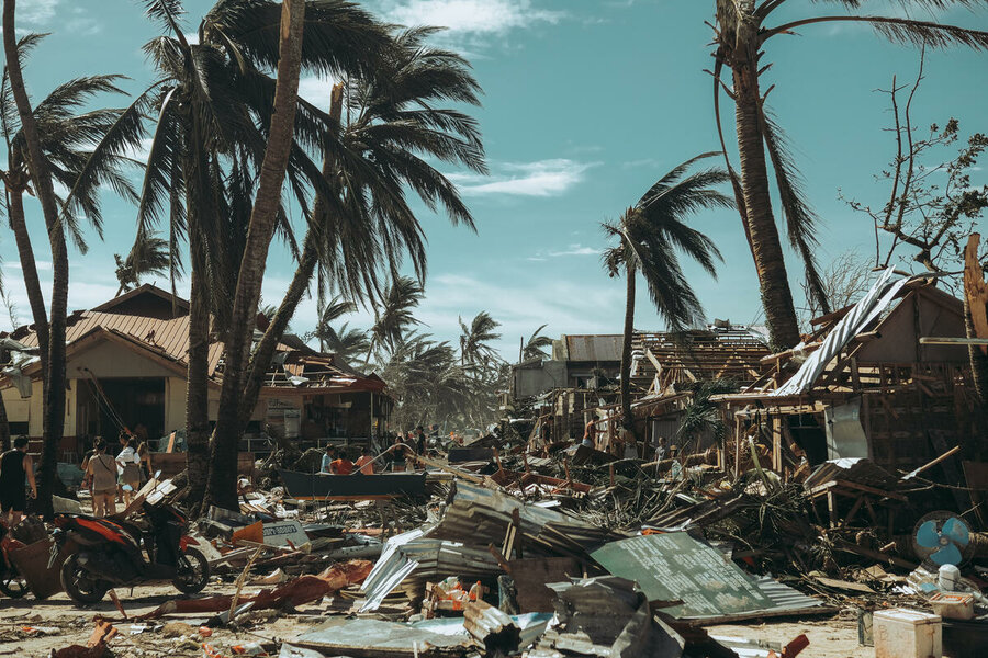 Typhoon Rai devastation