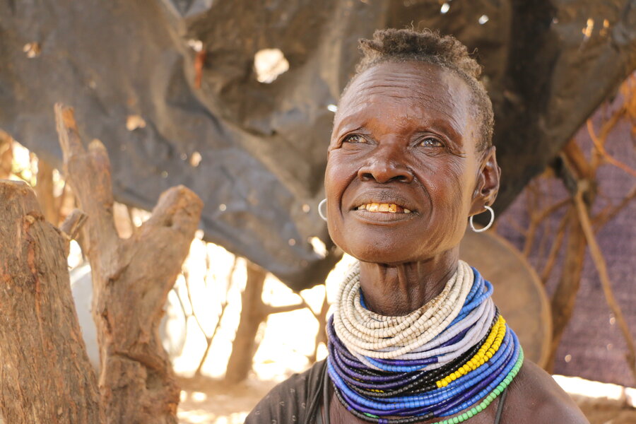 In northern Kenya, Alice Ekusi bought food and other basics with WFP assistance. She's planning next to buy a goat. Photo: WFP/Martin Karimi