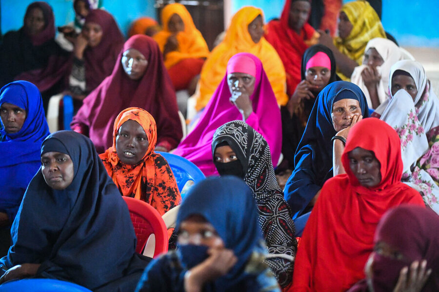 Women taking part in an anticipatory action programme in Ethiopia