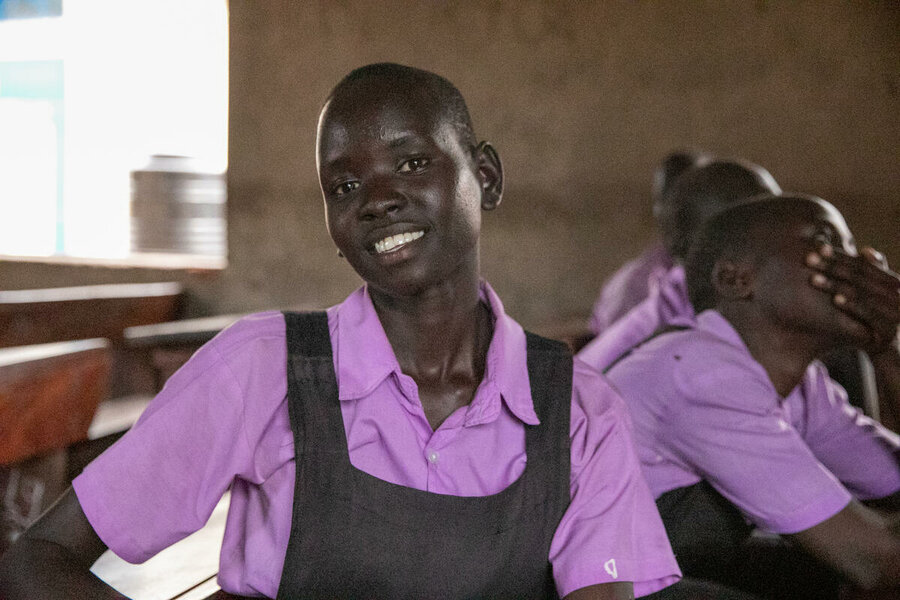 Jennifer Iyaka, a student poses for the picture