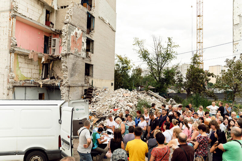 Voucher distribution in Chernihiv city -- Ukraine crisis