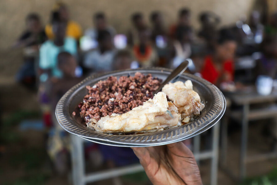 A locally sourced school meal in southwestern Ethiopia. Home-grown school meals are taking off in Africa. Photo: WFP/Michael Tewelde