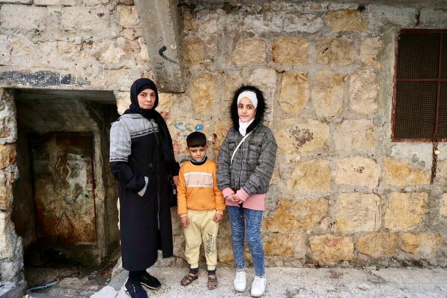 Muna's family found shelter in a mosque after the quakes. They can't even afford a jar of marmalade. Photo: WFP/Hussam Al Saleh