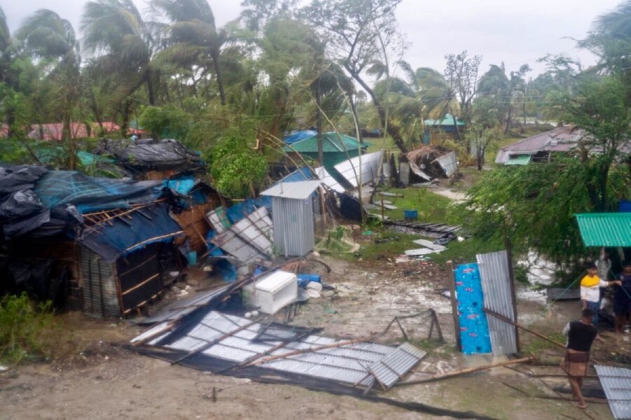 Cyclone Mocha devastated many refugee shelters in Cox's Bazar, Bangladesh. Photo: WFP/Saikat Mojumder