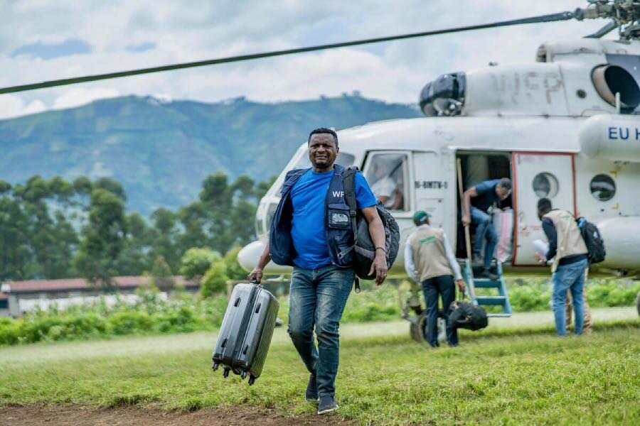 Supported by the EU and other donors, WFP-run UNHAS aircraft transport humanitarian workers and assistance to vulnerable people across Africa's second-largest country. Photo: WFP/Michael Castofas