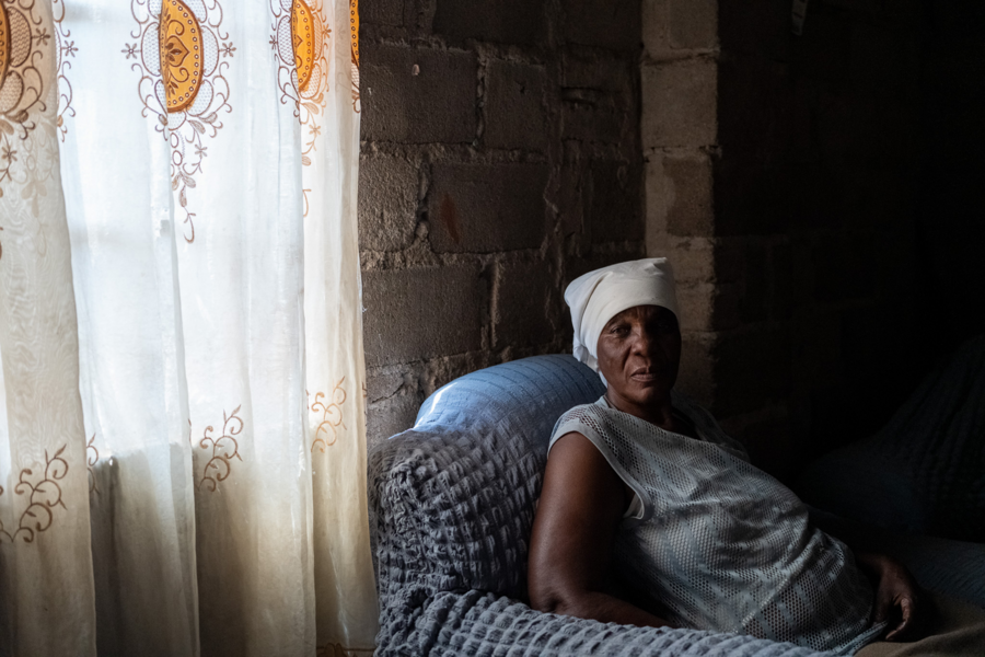 Egnetta, 64, in Bulawayo, is a 64-year-old widow who looks after a family 20 people
