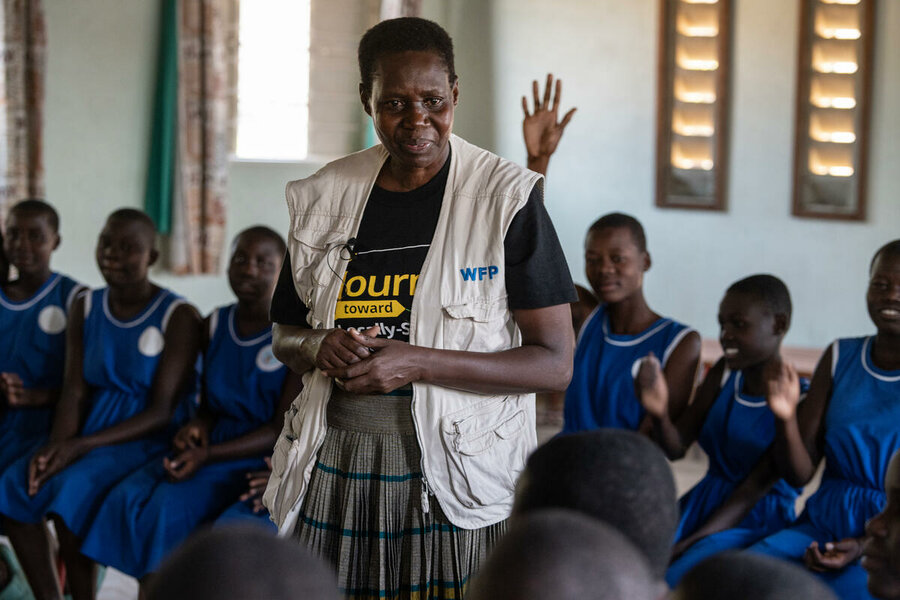 Joyce says school meals mean a lot for kids - and especially girls - in her native Uganda. Photo: WFP/Arete/Siegfried Modola