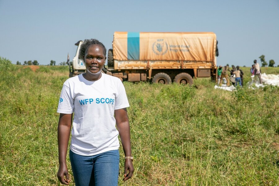 Julia Poni is a field monitor for WFP in South Sudan