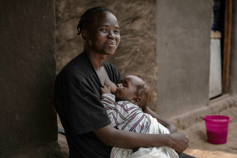 Woman breastfeeding