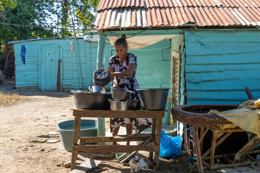 WFP early response initiatives ensure Dominicans like Olga Lima are better prepared for the hurricane season. Photo: WFP/Esteban Barrera