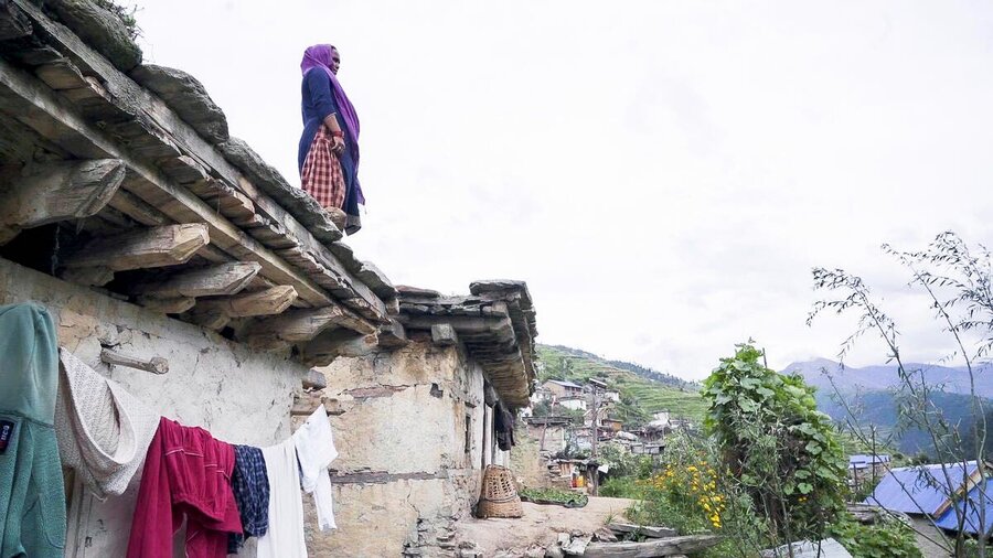 Tara at her home in western Nepal's Jumla district. Photo: WFP/Sarwan Shrestha