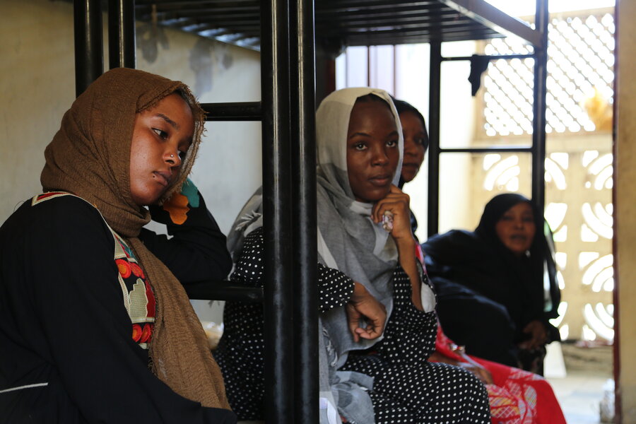 Displaced women at the Port Sudan dormitory. Sudan's violence may take generations to overcome. Photo: WFP/Leni Kinzli