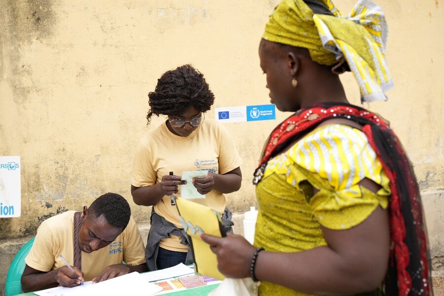 Chrisitina — an internally displaced person, receiving assistance from WFP.