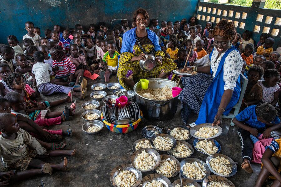 WFP's main activity in Republic of Congo is school feeding, implemented in 532 public primary schools
