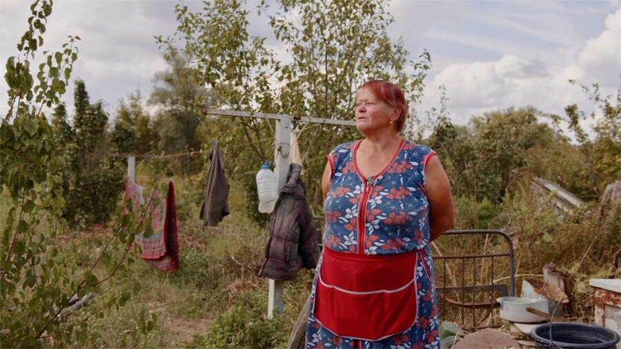 Farmer Tetiiana Lukianko is also on the list for the demining project and hopes it will revive her village. Photo: WFP/Arete/Serhii Artemov