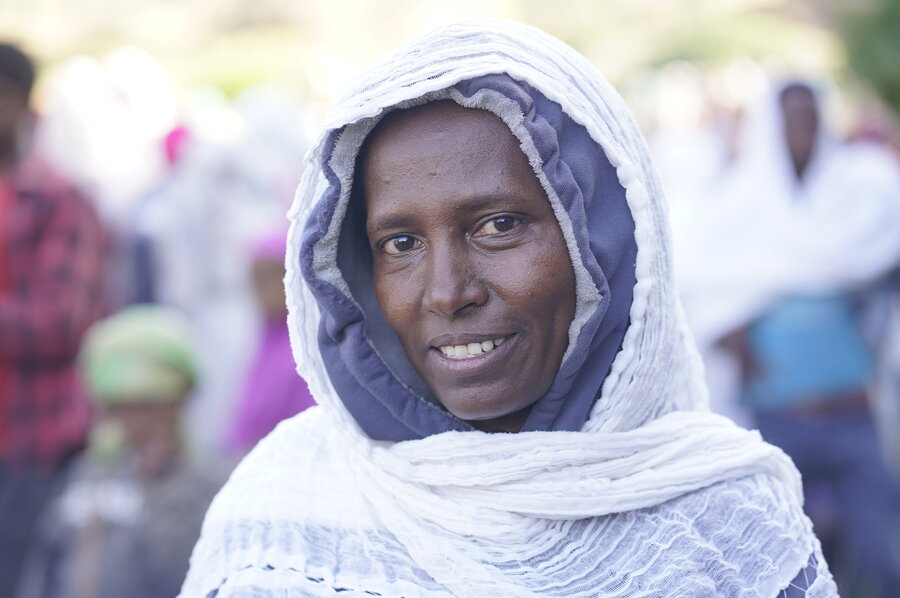 A woman WFP programme participant in Ethiopia