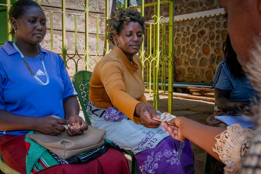 Farmer Rose Lekairab (R) used her Samburu savings group profits to help launch her daughter's now-successful restaurant business. Photo: WFP/Martin Karimi