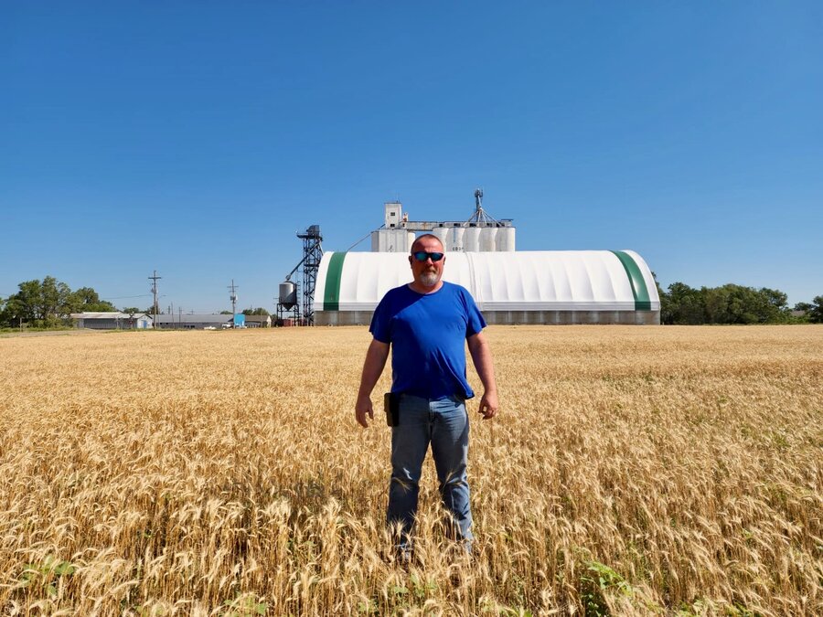 Kansan farmer Doug Keesling stands in his wheat field ahead of harvest. Photo: courtesy of Doug Keesling