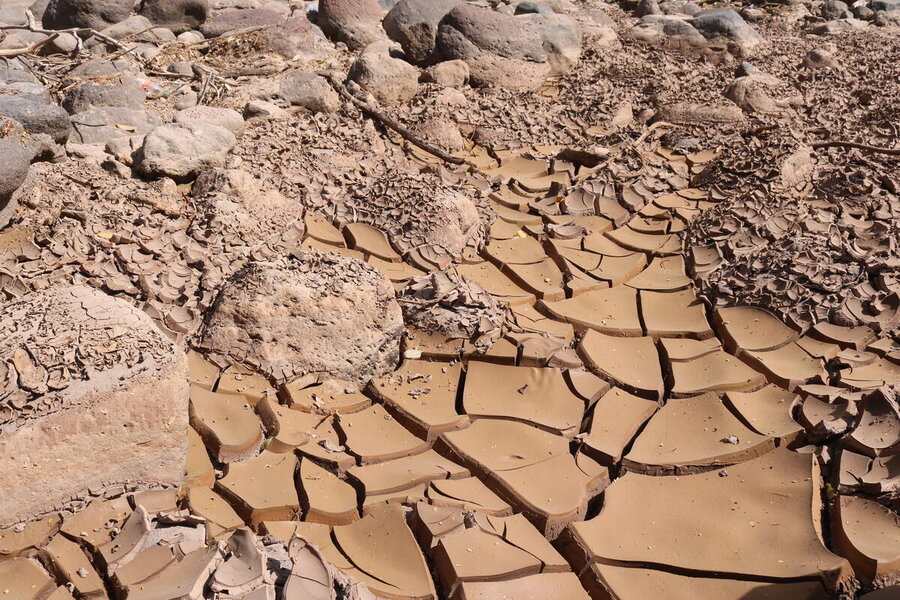 A closeup shot of parched land in Honduras, which is suffering from an El Niño-intensified drought. Photo: WFP/Darlan Bautista
