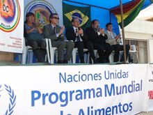 GOBIERNO DEL BRASIL DONA 500 TM DE ARROZ A PMA EN BOLIVIA