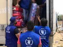 WFP and IOM working hand in hand in Libya to support displaced communities. (C)IOM