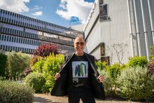 Photo: WFP/Giulio D'Adamo. Micheal Kors at WFP Headquarters.