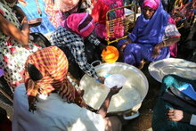 Photo: WFP/Leni Kinzli, Ethiopians fleeing intense fighting in their homeland of Tigray, gather in the neighbouring Sudanese Um Rakuba Refugee Camp, Gedaref State