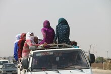 Photo: WFP/Alan Ali, Syria, Al-Hasakah Governorate, hostilities in northeastern Syria are leading tens of thousands of people to flee their homes.