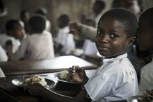 child at school