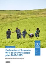 Evaluation of Armenia WFP Country Strategic Plan 2019–2025
