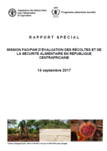 Republique Centrafricaine - Mission FAO/PAM d’Evaluation des Recoltes et de la Securite Alimentaire en Rebublique Centrafricaine, Septembre 2017