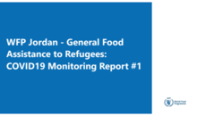 WFP Jordan - General Food Assistance to Refugees - COVID-19 Monitoring Report 