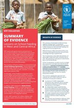 Summary of evaluation evidence: Lessons on School Feeding in West and Central Africa