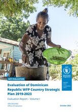 Evaluation of Dominican Republic WFP Country Strategic Plan  2019-2023