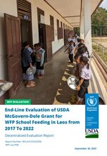 Laos, USDA MCGovern Dole Grant for WFP School Feeding 2017-2022: Evaluation