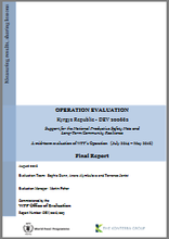 Kyrgyz Republic DEV 200662 Support For National Productive Safety Nets And Long-Term Community Resilience: An Operation Evaluation