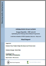 Kyrgyz Republic DEV 200176 Optimising The Primary School Meals Programme: An Operation Evaluation