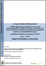 Niger Mid-term Operation Evaluation: PRRO 200583 Saving lives, protecting livelihoods and enhancing the resilience of chronically vulnerable populations