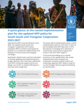 A quick glance at the costed implementation plan for the updated WFP policy for South-South and Triangular Cooperation 2023-2027