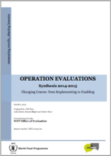 Annual Synthesis of Operation Evaluations (2014 - 2015) Changing Course: From Implementing to Enabling