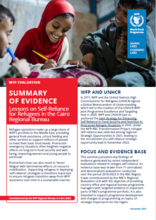 Summary of evaluation evidence: Refugees self reliance