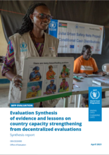 Synthesis of evidence and lessons on country capacity strengthening from decentralized evaluations