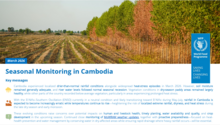Seasonal Monitoring in Cambodia