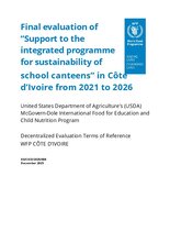 Côte d’Ivoire, Support to the integrated programme for sustainability of school canteens 2021-2026: Final evaluation