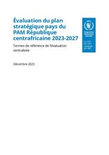 Evaluation of Central African Republic WFP Country Strategic Plan 2023-2027