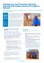 Anticipatory Cash Transfers and Early Warning Information Ahead of Drought in Ethiopia