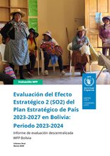  Bolivia, Country Strategic Outcome 2: Decentralized evaluation (2023-2025)
