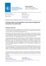 Evaluation of Burkina Faso WFP Country Strategic Plan 2019-2023
