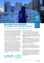 WFP Lebanon  Economic Crisis Response Factsheet – July 2022