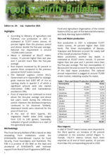 WFP Timor-Leste Food Security Bulletins -   2021